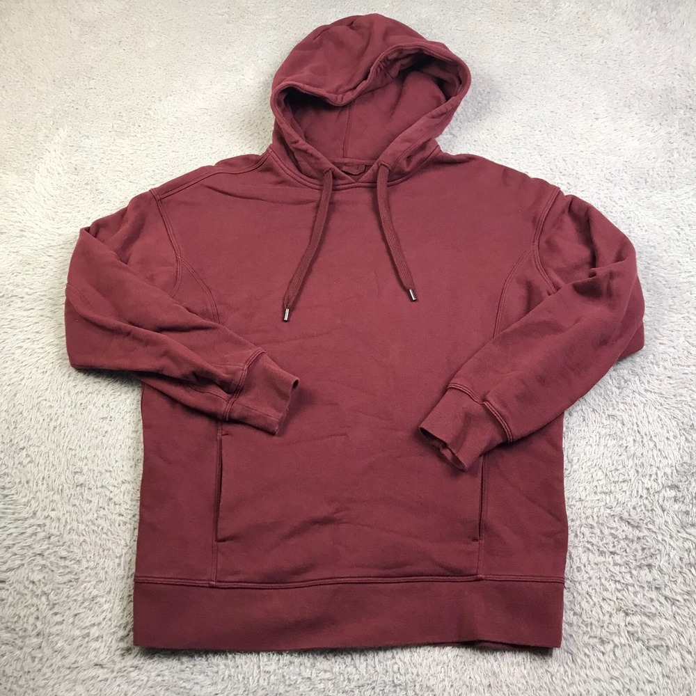 Lululemon Perfectly Oversized Hoodie Womens 2 Red Merlot Pullover Sweater